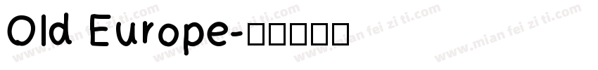 OId Europe字体转换